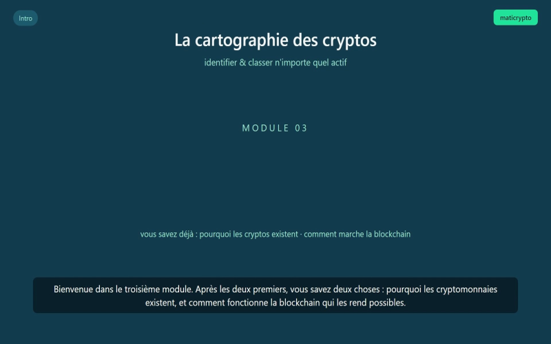 Cartographie des Cryptomonnaies