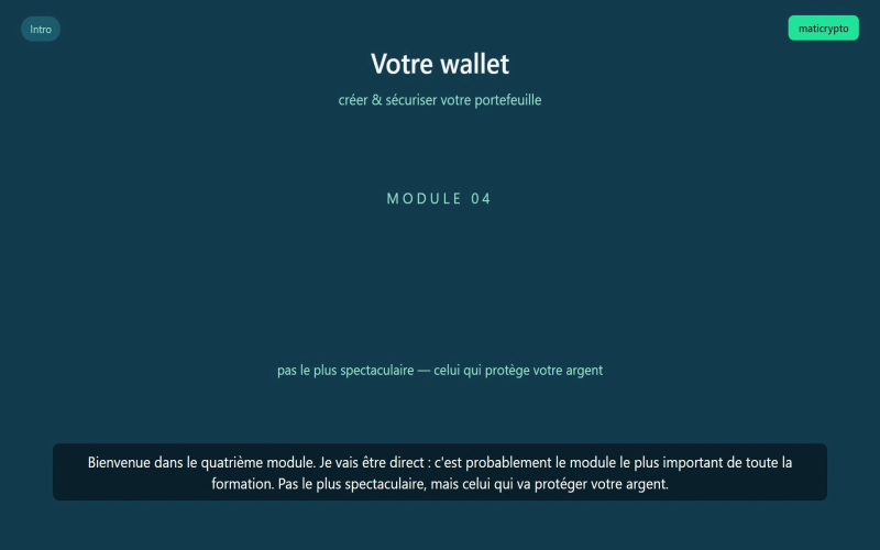 Creer et Securiser son Wallet
